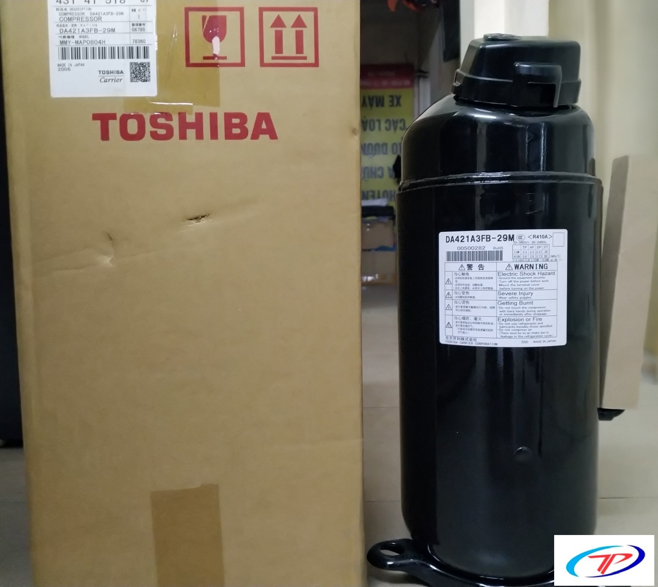 Máy nén điều hòa trung tâm VRV Toshiba DA421A3FB - 23M, DA421A3FB -29, RA421A3TB-20MD