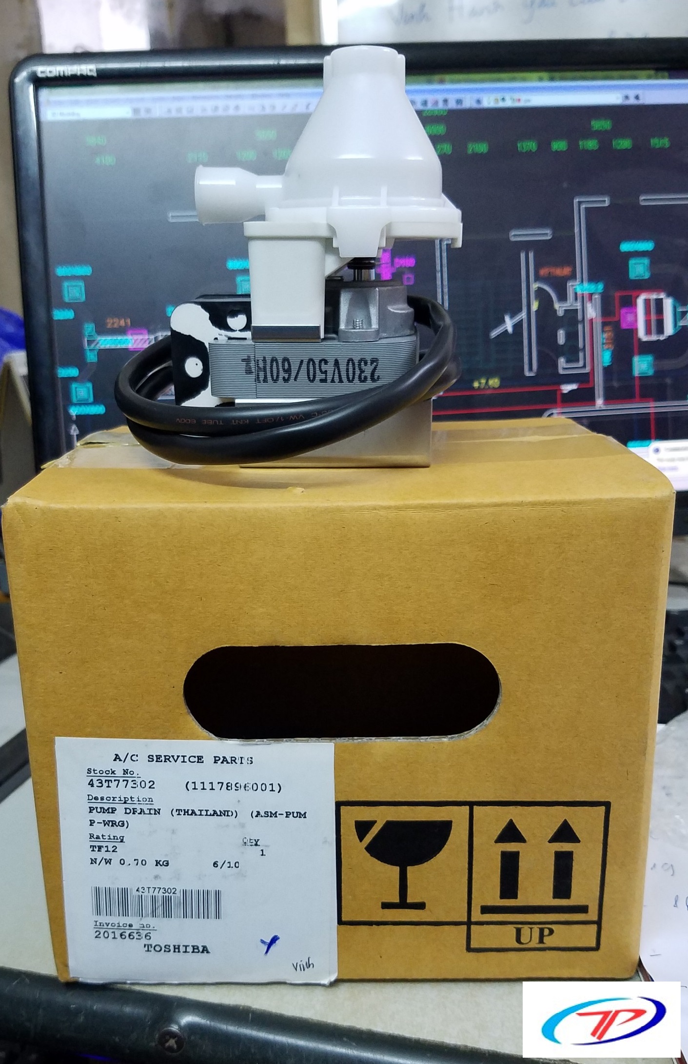 Bơm nước ngưng dàn lạnh Toshiba 43T77302
