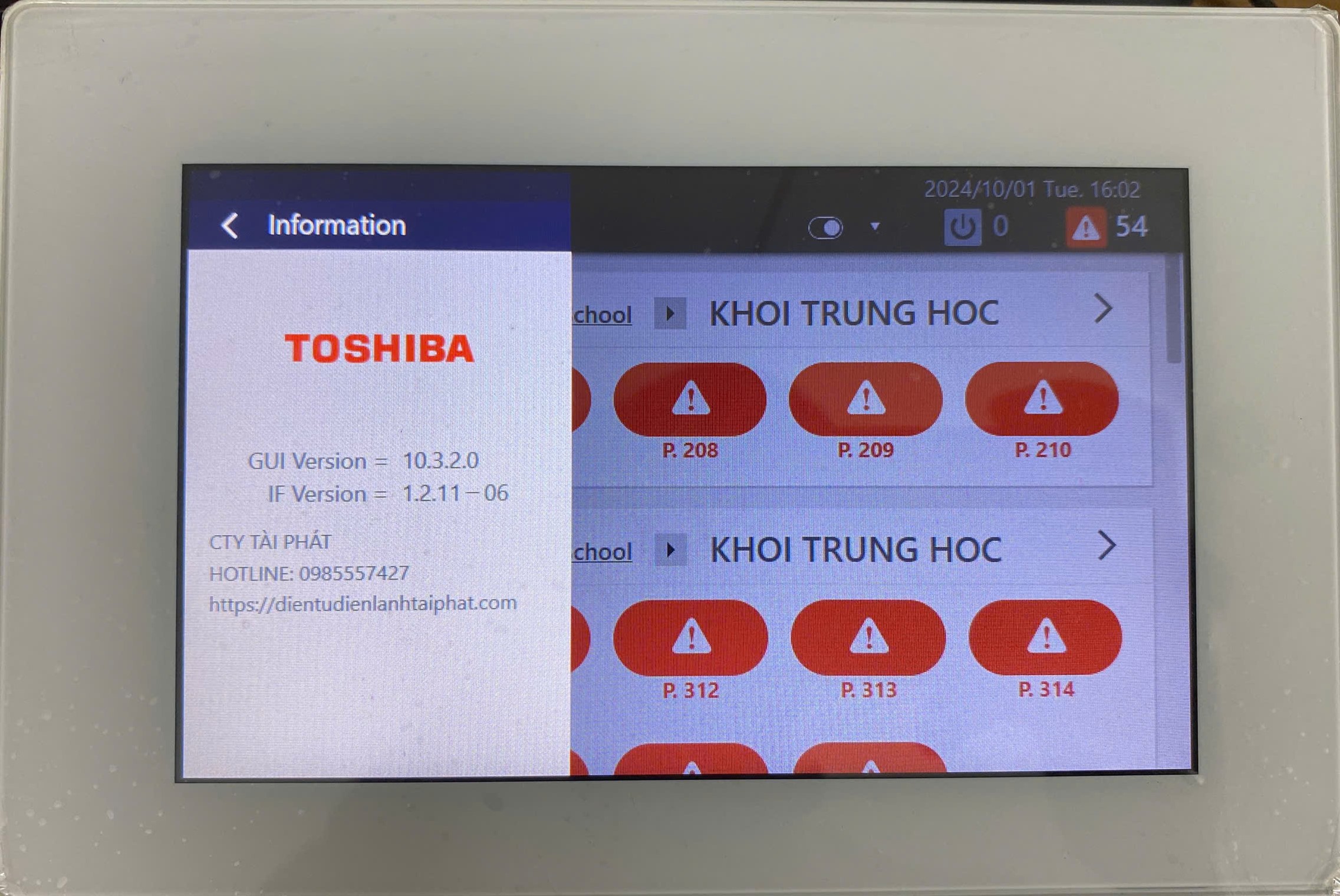 Điều khiên trung tâm Toshiba BMS-CT2560U-E